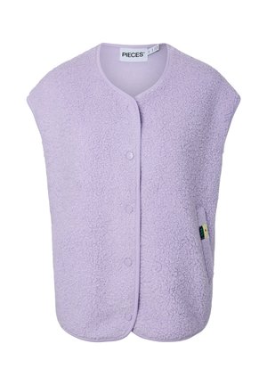 Pieces, PCKATTY TEDDY VEST NOOS BC - Chaleco - pastel lilac