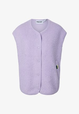 Pieces, PCKATTY TEDDY VEST NOOS BC - Smanicato - pastel lilac