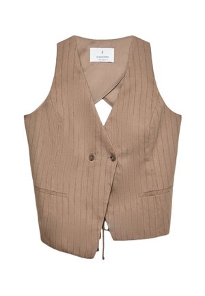 Veste sans manches - mottled light brown