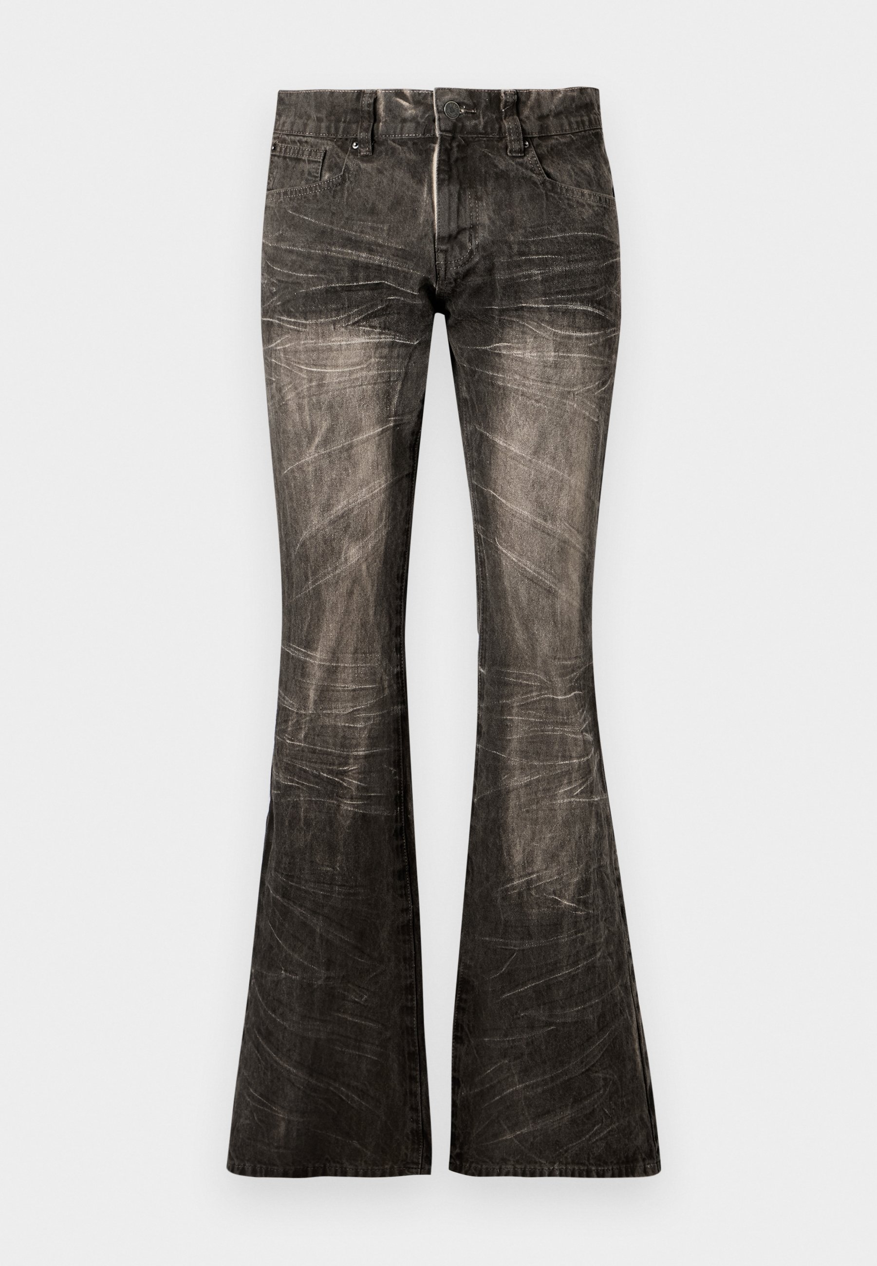 Jaded London CREASED DRIFT - Flared Jeans - brown - Zalando.co.uk