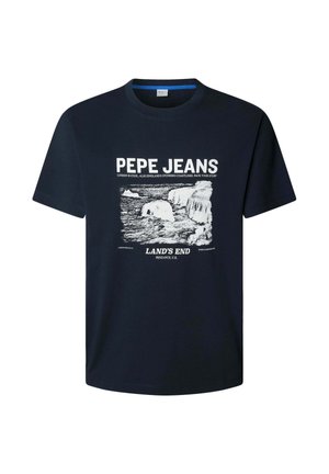 Pepe Jeans THOMAS - T-shirt imprimé - dulwich blue