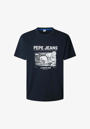 Pepe Jeans THOMAS - Marškinėliai su spaudiniu - dulwich blue
