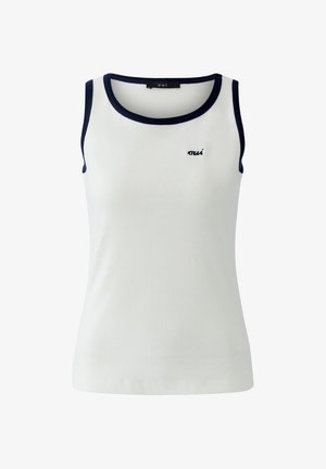 Oui, TANK TOP - Top - offwhite/blue
