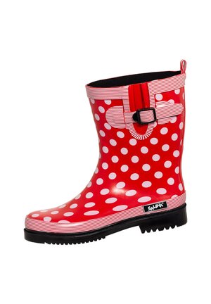 Wellies - dk rot multi