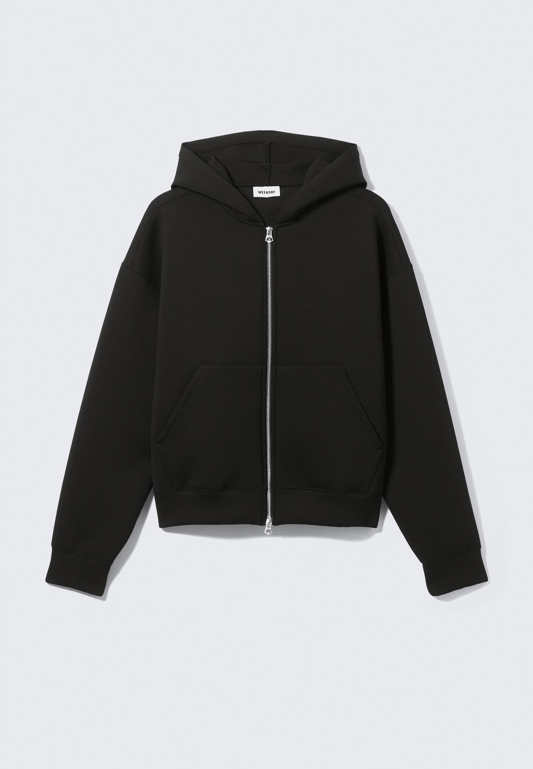 Next EDIT HEAVYWEIGHT HOODIE - Zip-up sweatshirt - black - Zalando