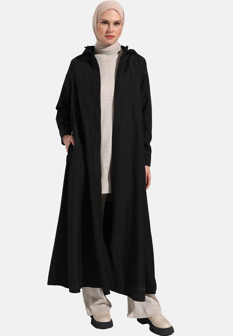 Modanisa - REFKA - Trenchcoat - black, Enlarge