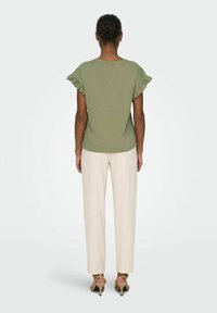 ONLY ONLIRIS EMB  - T-shirt con stampa - aloe