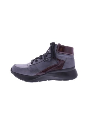 MERIBEL - Lace-up ankle boots - anthrazit  rot
