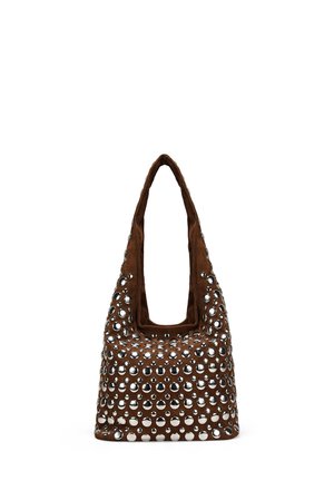 DE HOMBRO CON TACHAS METÁLICAS - Bolso de mano - marron