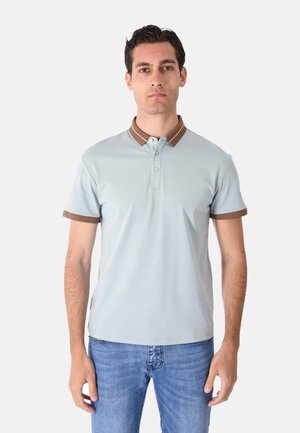 Ciabalù, POLO COLLO A CONTRASTO - Polo - verde acqua