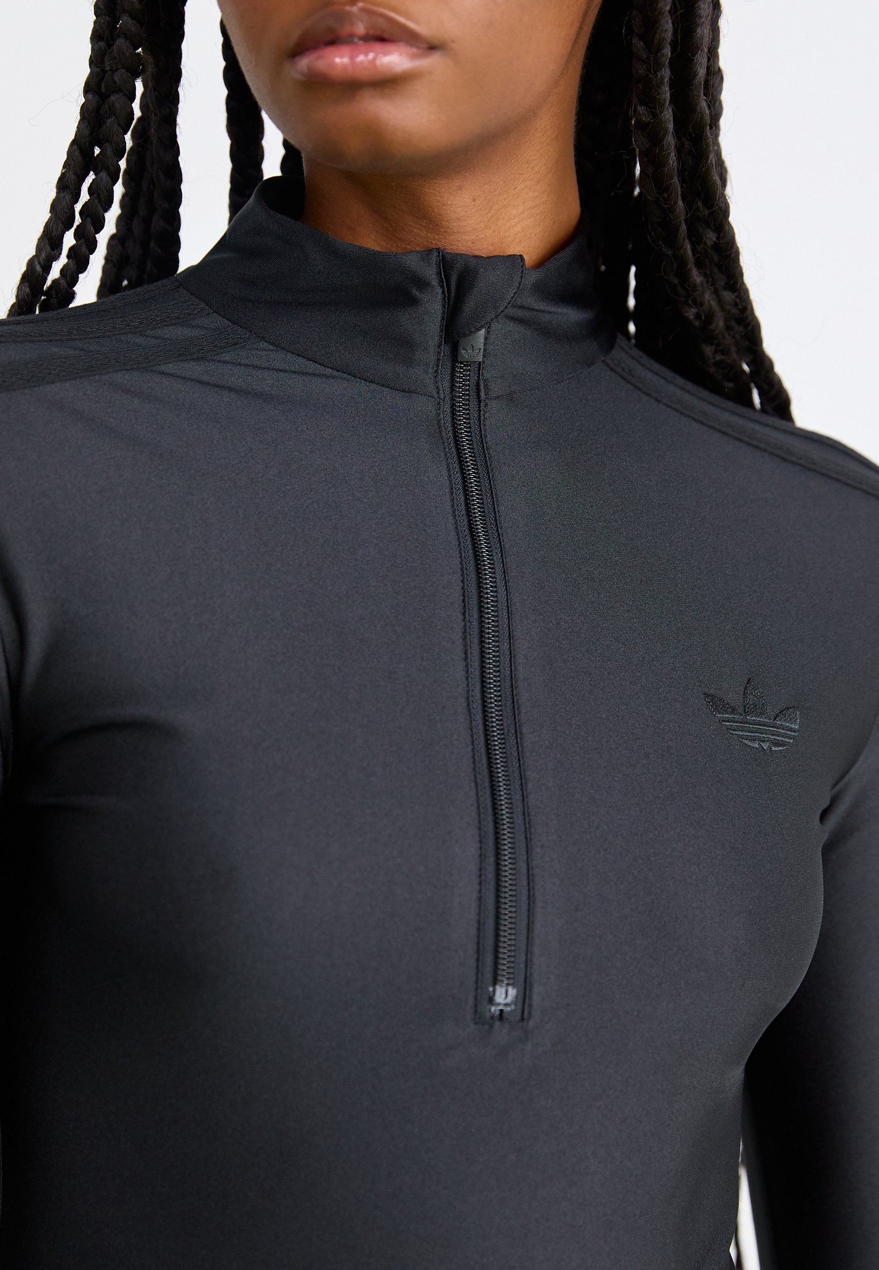 adidas Originals FIREBIRD ZIP-UP - Long sleeved top - black