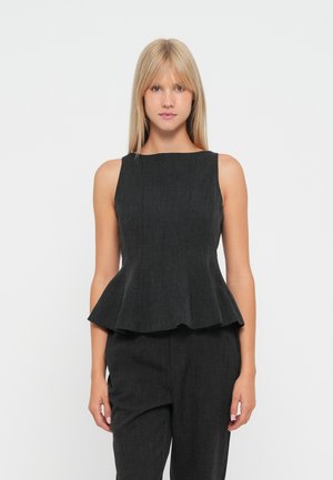 VMBESTIE - Bluza - dark grey melange