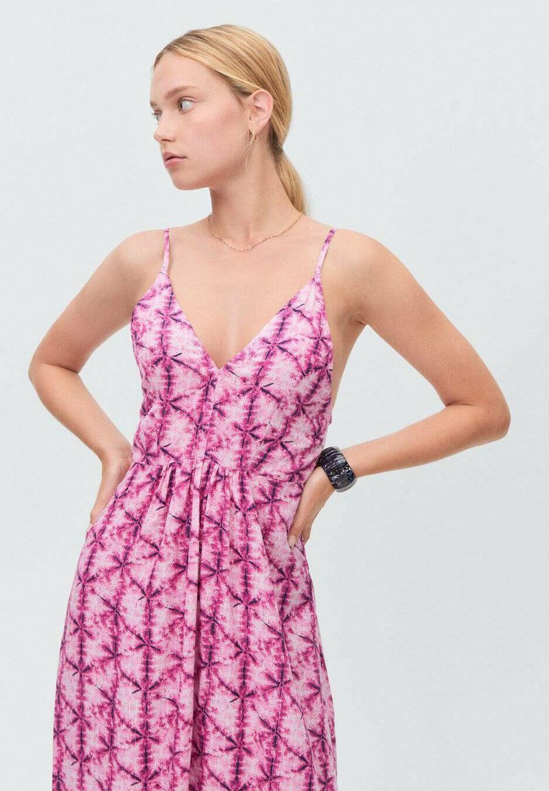 Mango Kids - Dolga obleka - pink, Povečajte