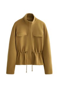 SHORT WITH ADJUSTABLE WAIST  - Summer jacket - mustard yellow