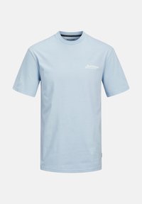 Jack & Jones FRONTPRINT 5PK - Tricou cu imprimeu - black white sky iceberg chambray