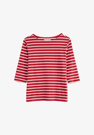 Seasalt Cornwall, SEASALT CORNWALL SAILOR TOP - Μπλουζάκι με στάμπα - red - breton fire glow
