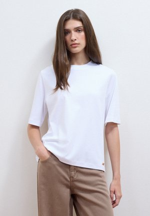 Les Copains, BOXY-FIT T-SHIRT - T-Shirt basic - optical white