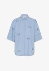 ADELITA ARIA BOW SS - Πουκαμίσα με κουμπιά - light blue denim