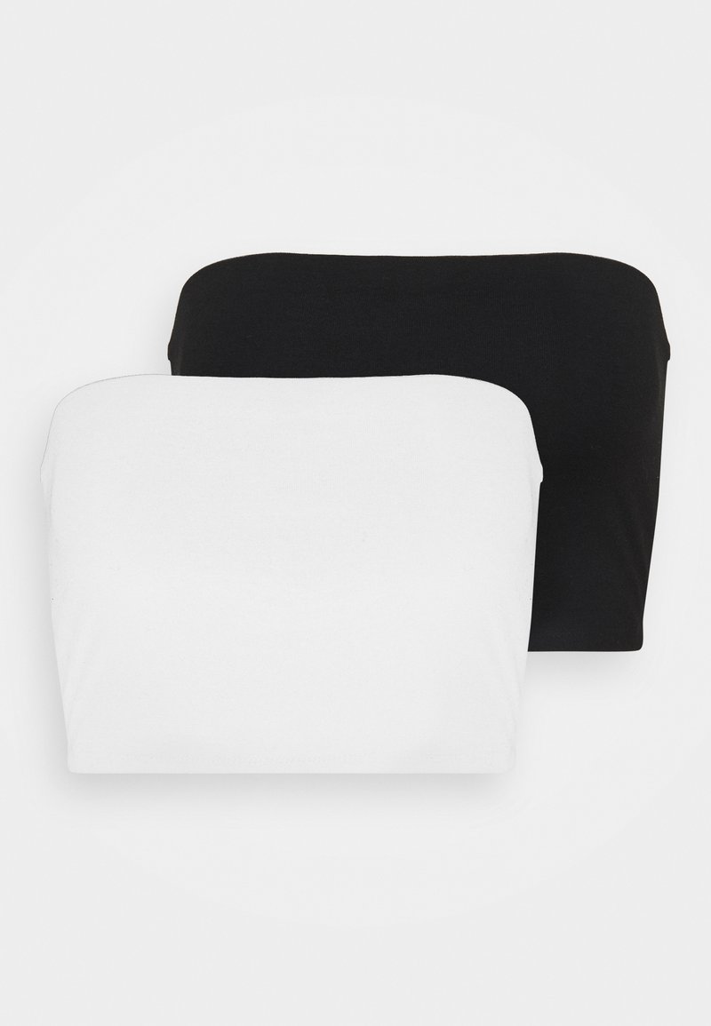 Gina Tricot MILA BANDEAU 2 PACK - Top - black/white