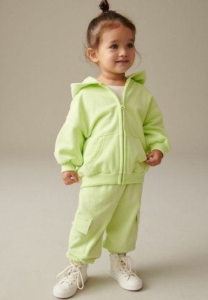 SOFT TOUCH - Mikina na zip - lime green