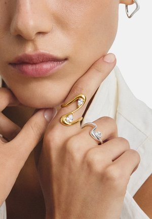 THOMAS SABO, Ring - gelbgoldfarben, weiß coloured