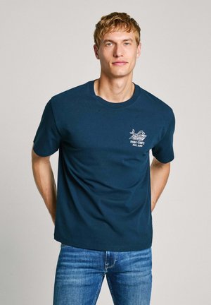 SUAN TEE - Tričko s potlačou - dulwich blue