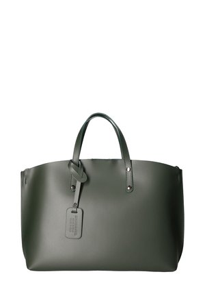 SHOULDER - Borsa a mano - verde bottiglia