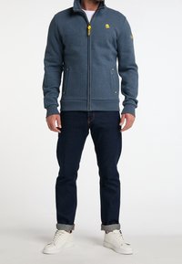 Schmuddelwedda Tröja med dragkedja - dark blue