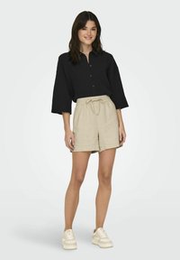 JDY SAY STRING NOOS - Tracksuit bottoms - oatmeal