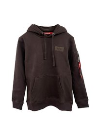 Alpha Industries - BACK PRINT - Kapuzenpullover - hunter brown Thumbnail-Bild 1