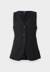 LONG LINE VEST - Veste - true black