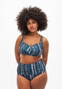 Zizzi EXTRA HIGH-WAISTED WITH PRINT - Spodnji deli kopalk - tie dye aop