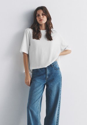THE SET, 3 PACK CREW NECK SHORT SLEEVE SWING - Basic T-shirt - black white stripe