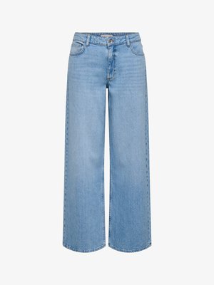 JDY, Wide-fit JDYRUBY Mid waist Loose Fit - Vaqueros a campana - light blue denim