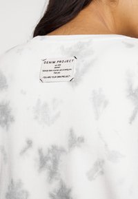 Denim Project DPWRIBBED SPACE DYE - Long sleeved top - mottled light green