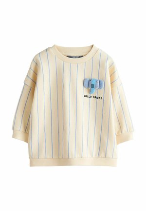 ALL-OVER PRINT CREW NECK - Mikina - ecru elephant striped