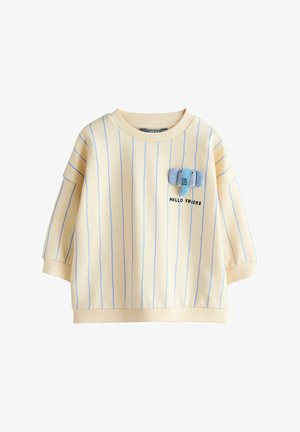 Bluză de molton - ecru elephant striped