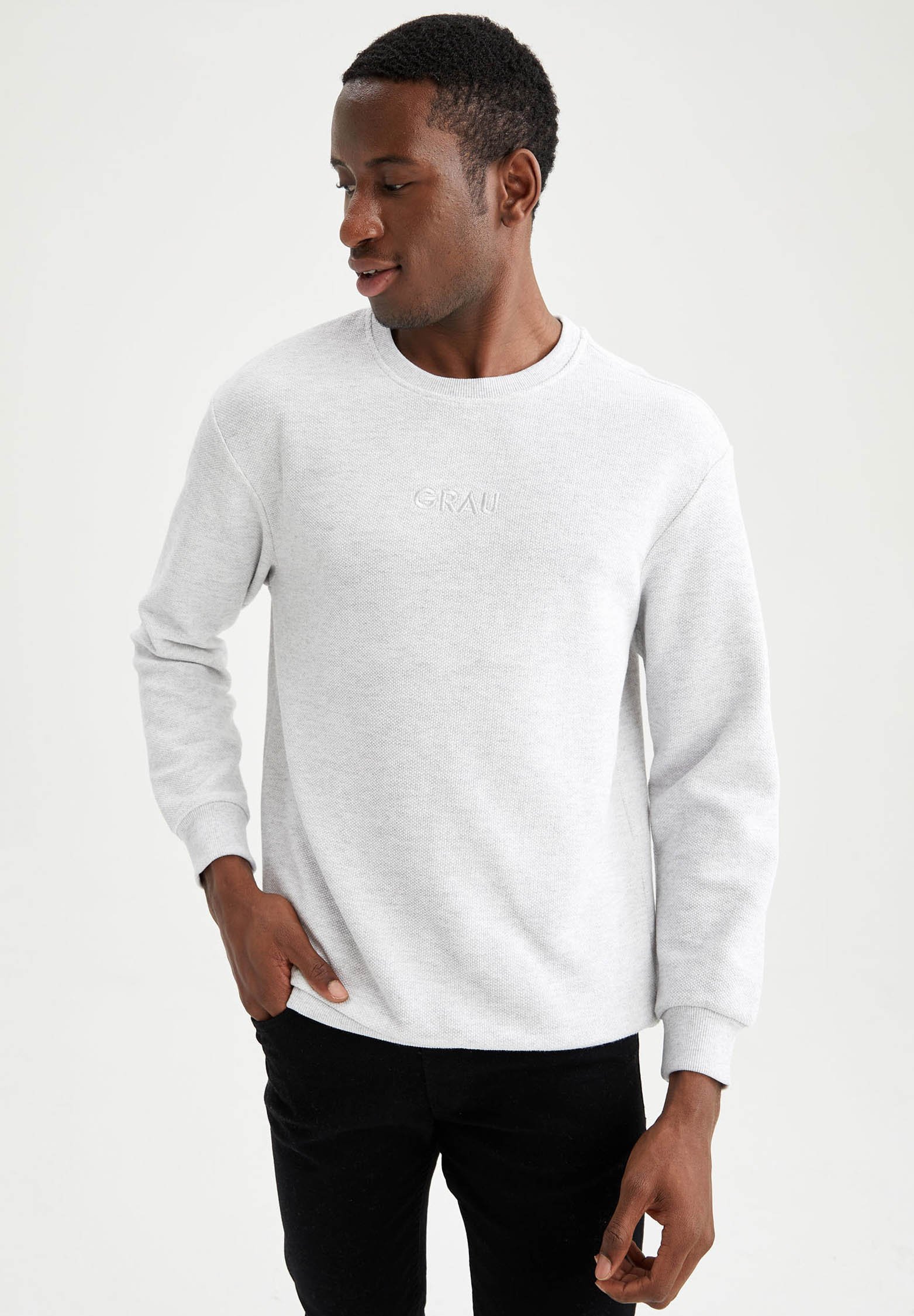 defacto basic sweatshirt