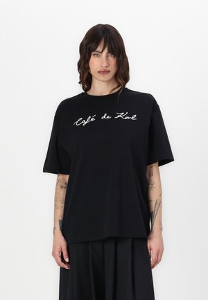 x JORGE PARRA OVERSIZED - Print T-shirt - black