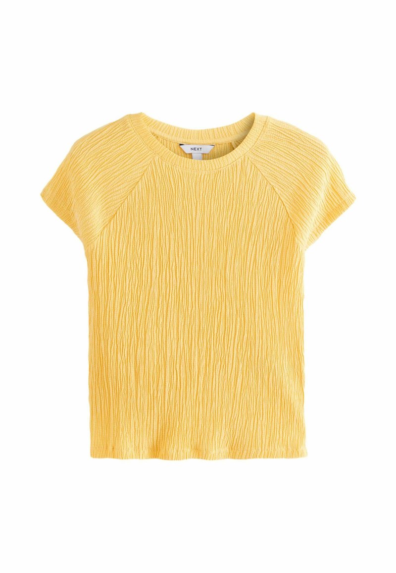 Next REGULAR FIT - RAGLAN SHORT SLEEVE TEXTURED  - Pamata T-krekls - yellow