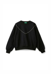 United Colors of Benetton CLOSED STRETCH COLLAR CUFFS AND BOTTOM  - Felpa - black