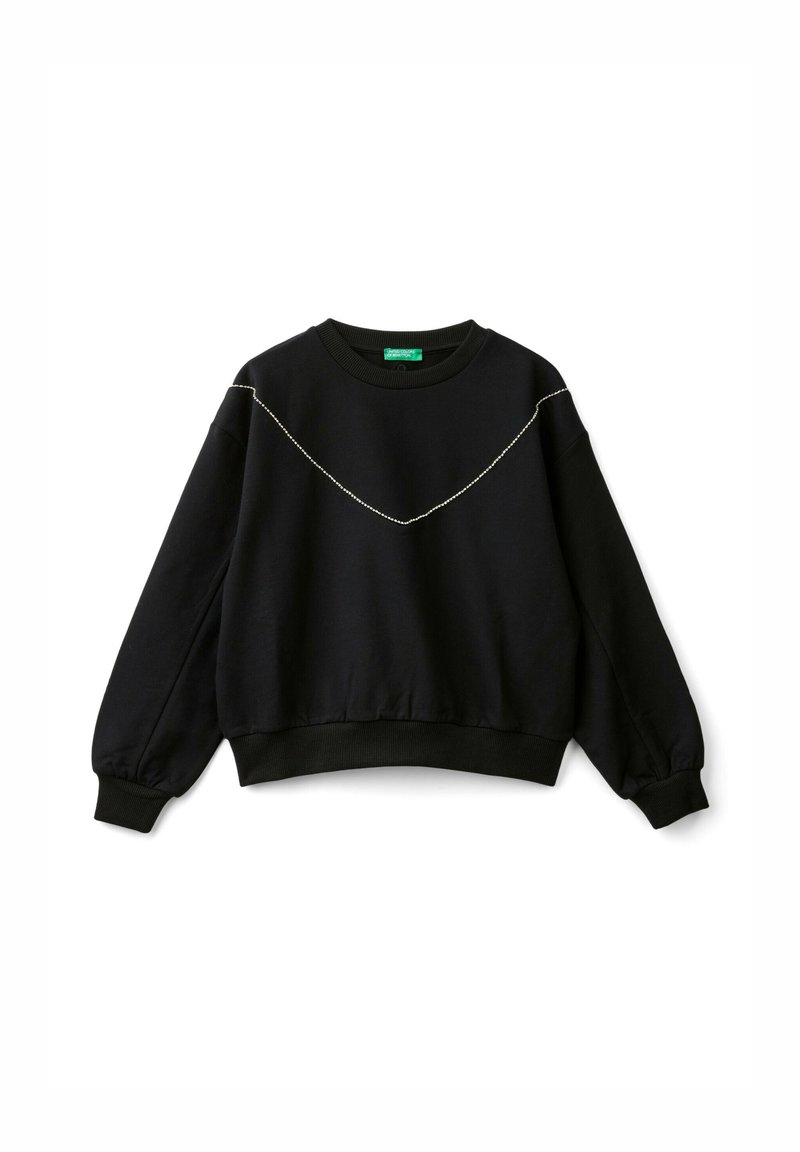 United Colors of Benetton CLOSED STRETCH COLLAR CUFFS AND BOTTOM  - Felpa - black