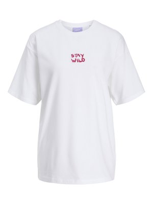 JJXX JXMILLOW LOOSE TEE - Camiseta estampada - bright white