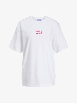 JJXX JXMILLOW LOOSE TEE - Camiseta estampada - bright white