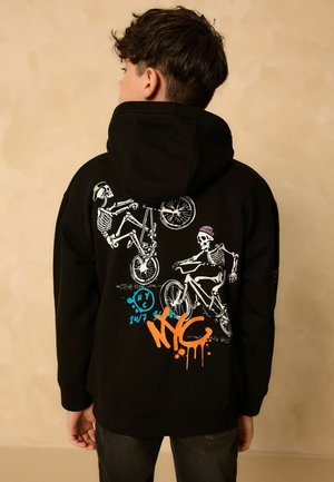 Next, Sweat à capuche - black skeleton