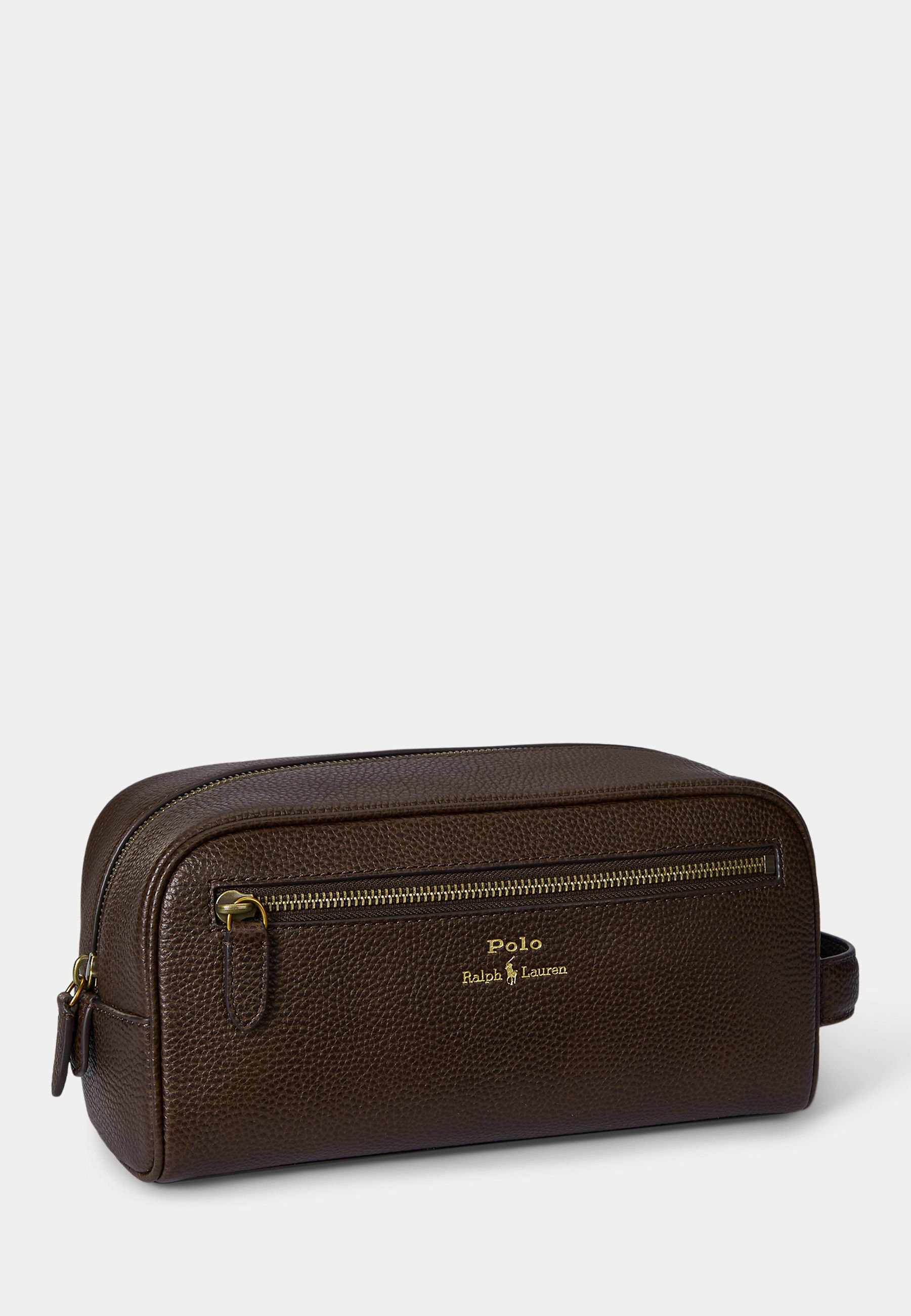 Polo Ralph Lauren PEBBLED LEATHER TRAVEL CASE UNISEX - Beauty case