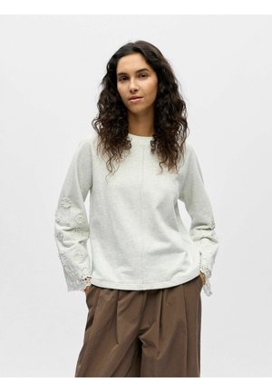 Majica z dolgimi rokavi - light grey melange