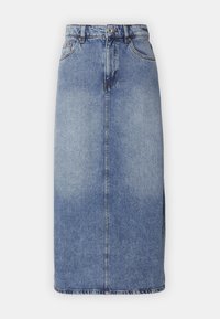 ONLAYOE BACK SLIT MIDI SKIRT  - Krilo iz džinsa - light blue denim