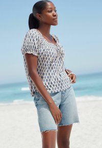 Next REGULAR FIT - SHORT SLEEVE  - Blus - blue print