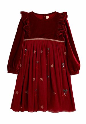 STAR SEQUIN REGULAR FIT - Cocktail dress / Party dress - red